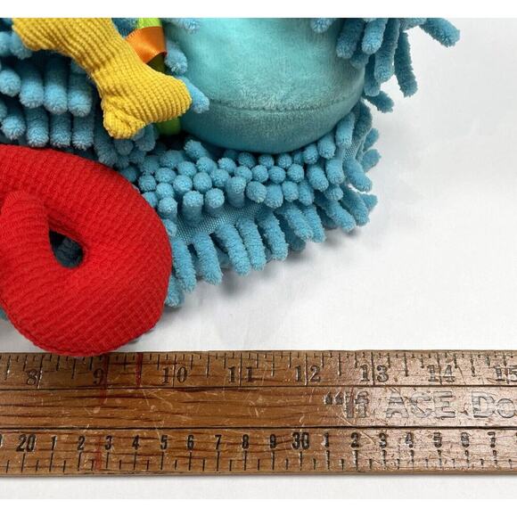 Dolce Play & Learn Alphonso Afghan Blue Hound Dog Activity Baby Plush Toy Animal - Picture 10 of 14